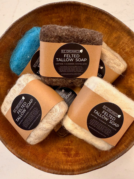 Felted Tallow Soap